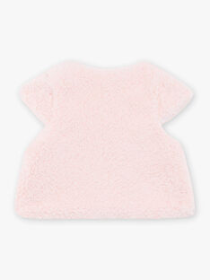 Baby girl pale pink faux fur vest BAOLIVIA / 21H1BFO1CSMD300