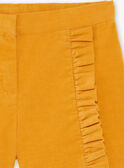 Girl's yellow shorts BIKIETTE / 21H2PF51SHO109