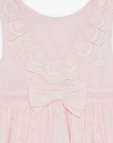 Pink flower embroidery dress FREROSETTE / 23E2PFI2ROBD320