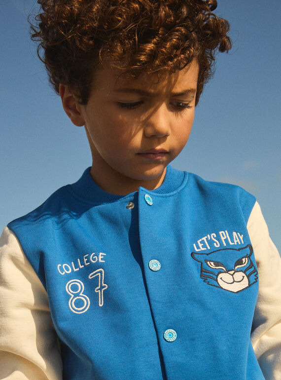 Blue KIDS CARDIGAN METEDAGE / 25E3PG81GILC209