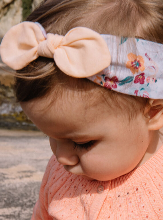 Headband with flleuri print and bow CAZAZA / 22E4BFV1BAN001