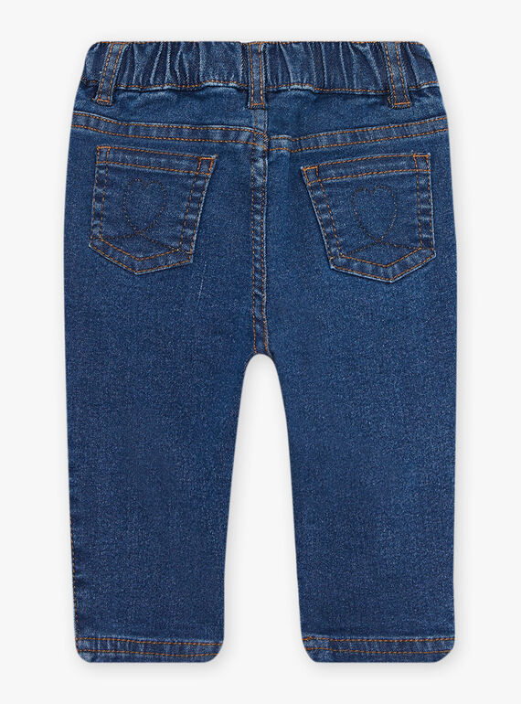 Baby girl embroidered jeans CAFIBY / 22E1BF81JEAP269