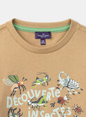 Café au lait T-shirt with insect motifs KABAGE / 24E3PG31TMLI820