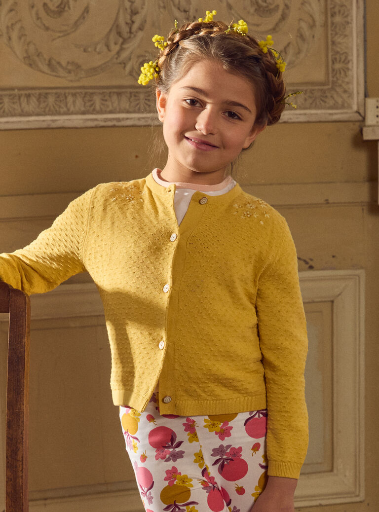 Yellow CARDIGAN MLACARETTE / 25E2PFK1CAR010