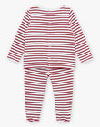 Striped velvet pajamas DEALEXIS / 22H5BG21PYJJ920