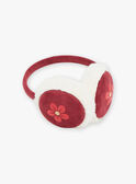 Red and white earmuffs GLEKASETTE / 23H4PFQ1ACDF506