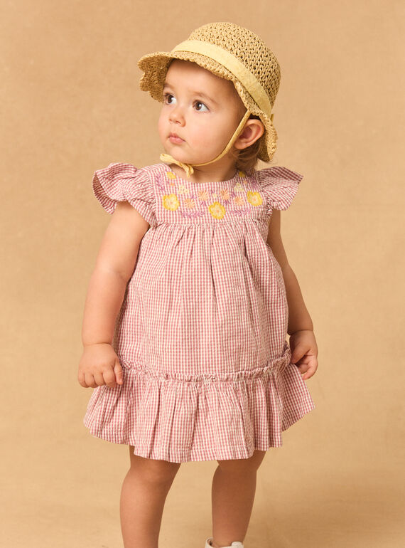 Rose wood DRESS MANINON / 25E1BFK2ROB312