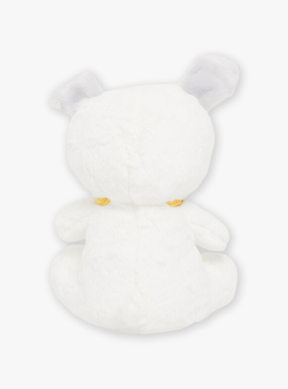 Yellow and white dog plush SMAPE0090CHIEN / 23J7GM41DO2099