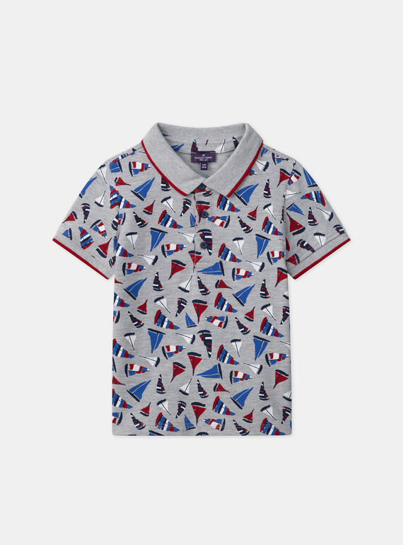 Grey POLO SHIRT MONOPLAGE / 25E3PGJ1POLJ920