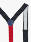 Navy blue elastic straps in synthetic leather GLYTELAGE / 23H4PGN1BRE070