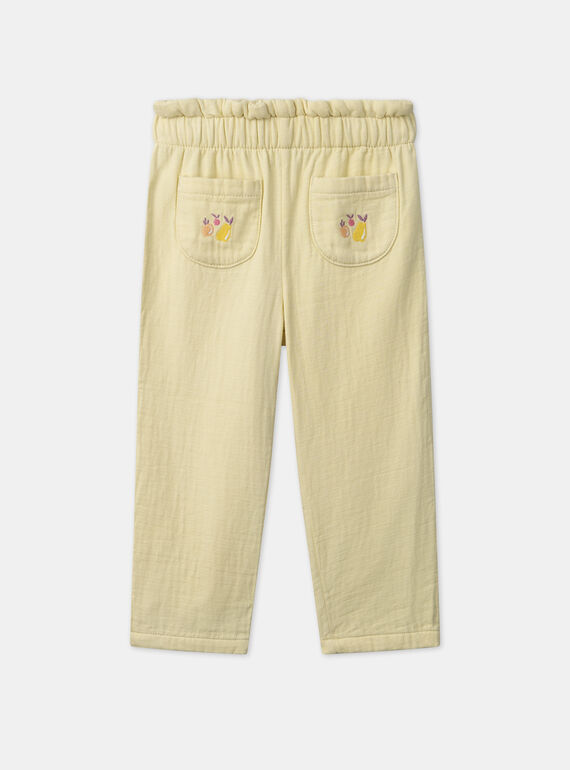 Yellow PANTS MLAPANETTE / 25E2PFK1PANB104