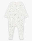 Off white romper with flower print FEBLUE / 23E5BF36GRE001