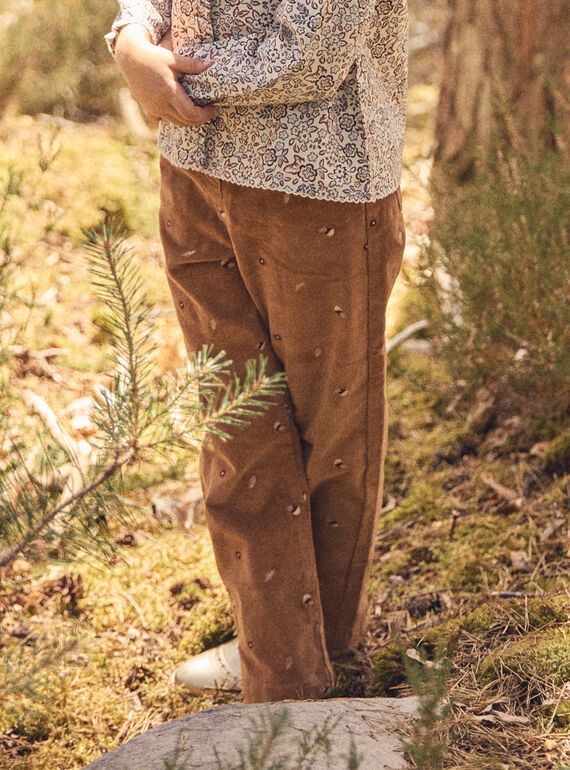 Brown PANTS NLEPANETTE / 25H2PFT1PANI821