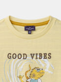 Straw yellow TEE SHIRT SS MLAFOAGE / 25E3PGK1TMC104