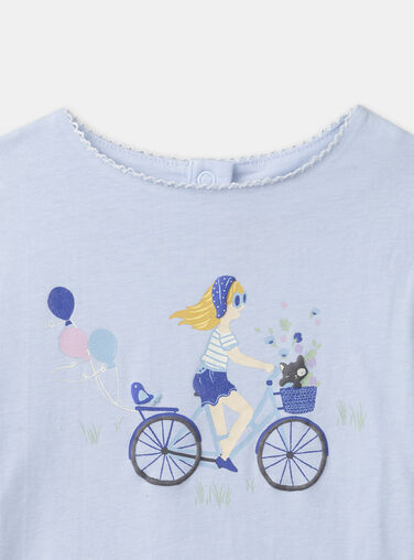 Blue sky TEE SHIRT SS MEPIAFETTE / 25E2PF81TMC020