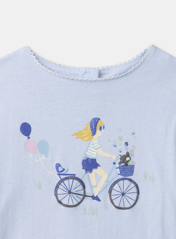 Blue sky TEE SHIRT SS MEPIAFETTE / 25E2PF81TMC020