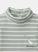 Blue green TEE SHIRT LS NAUBERTO / 25H1BGV1TML614