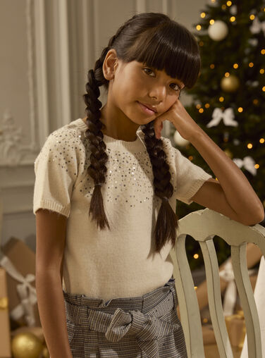 Ivory PULLOVER SS LEITRICETTE / 24H2PFT1PSM005