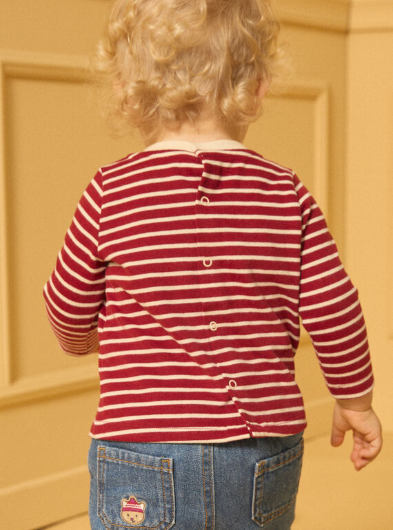 Burgundy TEE SHIRT LS LASAMUEL / 24H1BGR1TML501