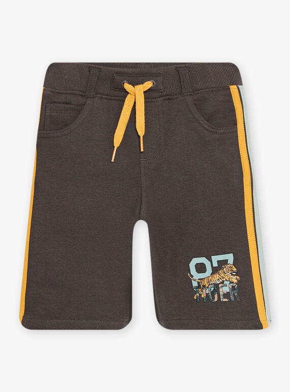 Child Boy Black Tiger Shorts CEZOJAGE / 22E3PG91BERJ905