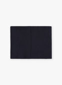 Navy blue and orange knitted snood GYROCKAGE / 23H4PG52SNOC205