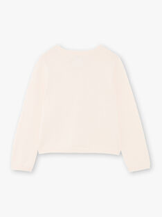 Pale pink openwork knit vest ZENARETTE / 21E2PFI1CARD319