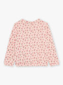 Pink sport sweatshirt with floral print FRISWETTE / 23E2PFJ1SWED300