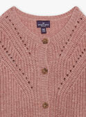 Lilac openwork knit cardigan GAKELLY / 23H1BFH1CARH700