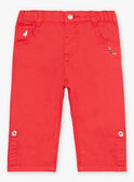 Red tubique pants FAKIAN / 23E1BGC2PAN410