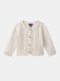 Heathered off white CARDIGAN LAJOSIANE / 24H1BFM1CAR006