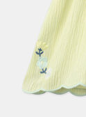 Pale Yellow Embroidered Shorts KLISHETTE / 24E2PFR1SHO103