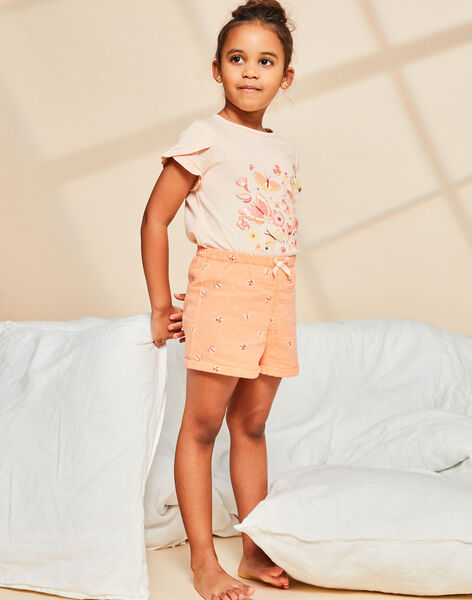 Apricot pyjamas with butterfly print and pattern FLOGAETTE / 23E5PF32PYJ406