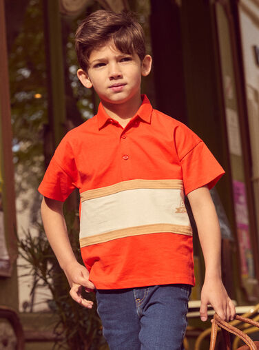 Red POLO SHIRT Red POLO SHIRT NELEVAGE / 25H3PGK1POLF508