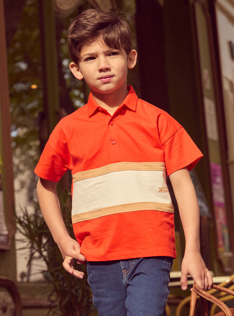 Red POLO SHIRT Red POLO SHIRT NELEVAGE / 25H3PGK1POLF508