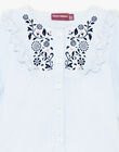 Baby girl sky blouse with flowers BAKRISTINE / 21H1BFL1CHE020