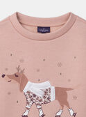 Pink copper SWEAT SHIRT LOISWETTE / 24H2PFU1SWEK007