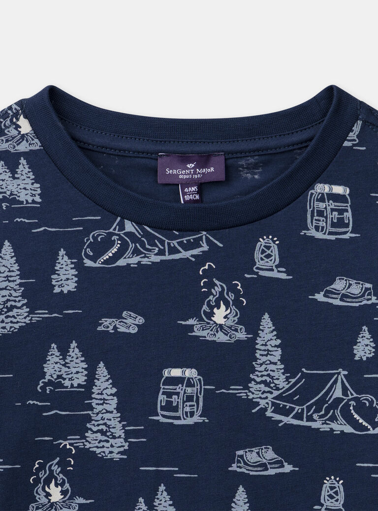 Brown TEE SHIRT LS NLEOPAGE / 25H3PGT3TMLI811