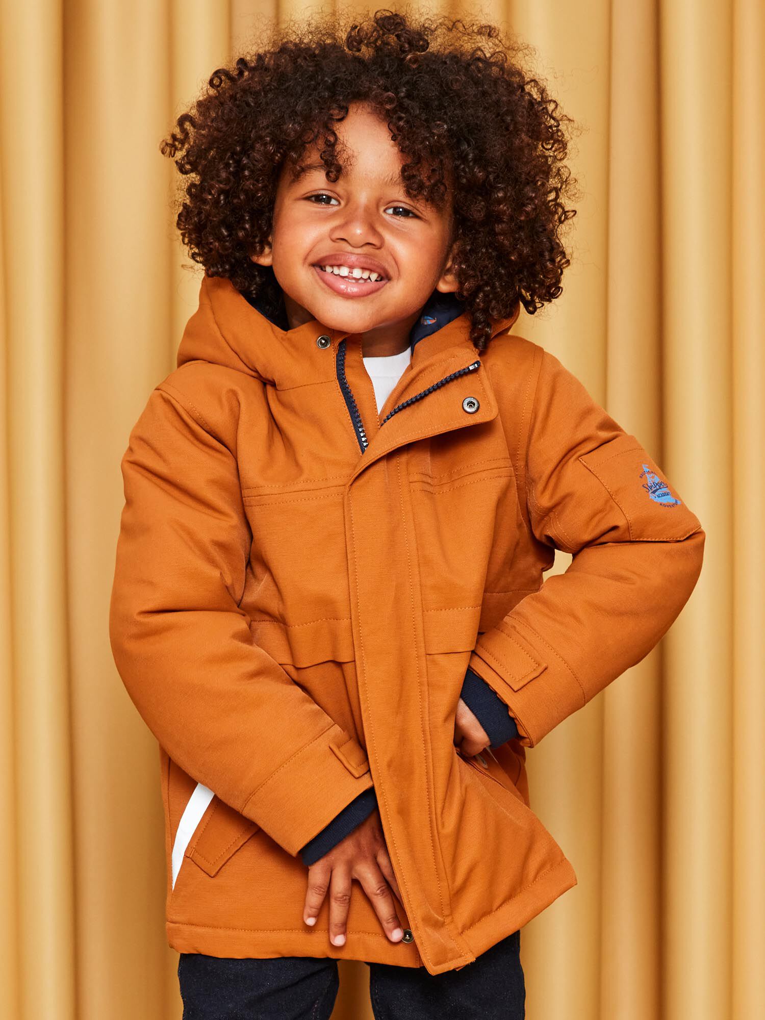 Camel 3 in 1 hooded parka
