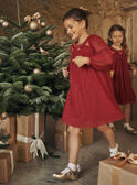 Red velvet and sequined tulle dress GLYREDETTE / 23H2PFN3ROBF529