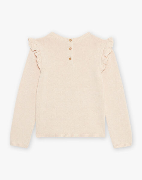 Ecru sweater in twisted knit DIAPULETTE / 22H2PFY1PUL808