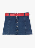 Baby Girl Short Denim Skirt BABETTE / 21H2PF11JUPP269