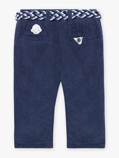 Baby boy blue velvet pants with removable belt BANESTOR / 21H1BGL2PANC230