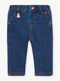 Baby girl embroidered jeans