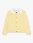 Yellow cotton cardigan FRITETTE 2 / 23E2PFJ3CAR010